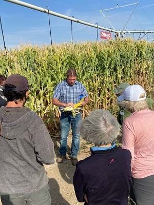 Master Naturalists in a corn field